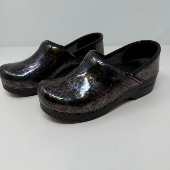 Dansko Professional Clogs Women's 37 Lightning Black Nursing Shoe - Picture 8 of 16